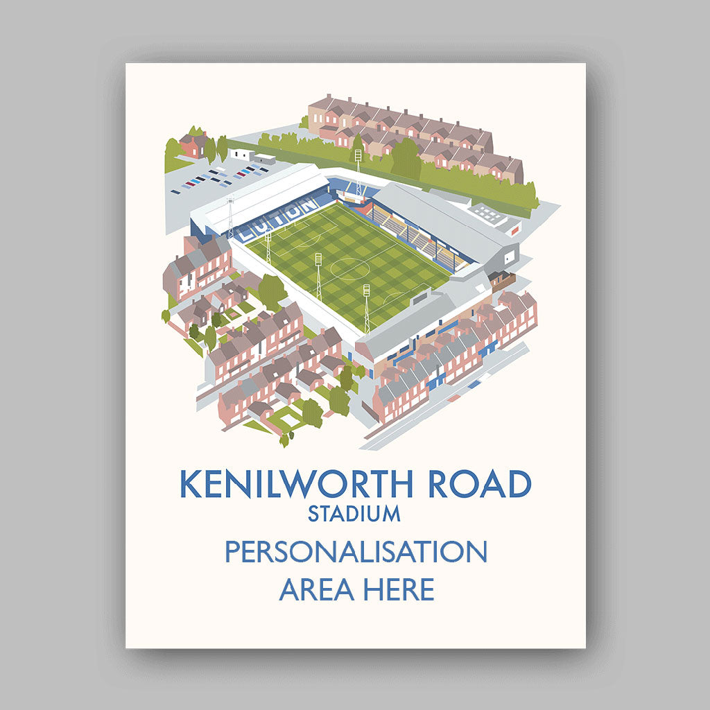 Kenilworth Road Stadium - 11x14 Art Print Unframed