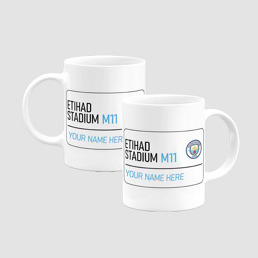 Etihad Stadium Road Sign - Mug