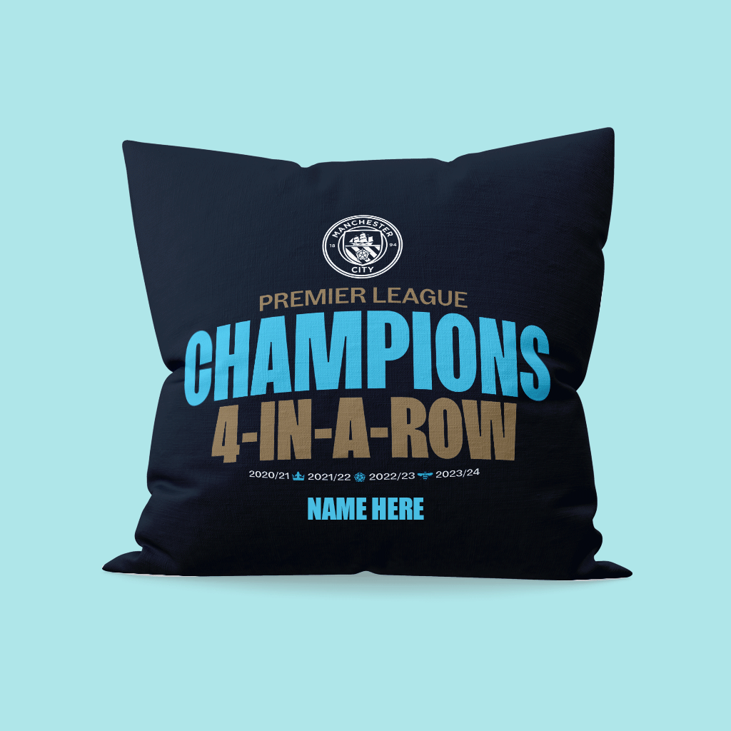 Manchester City Champions Cushion