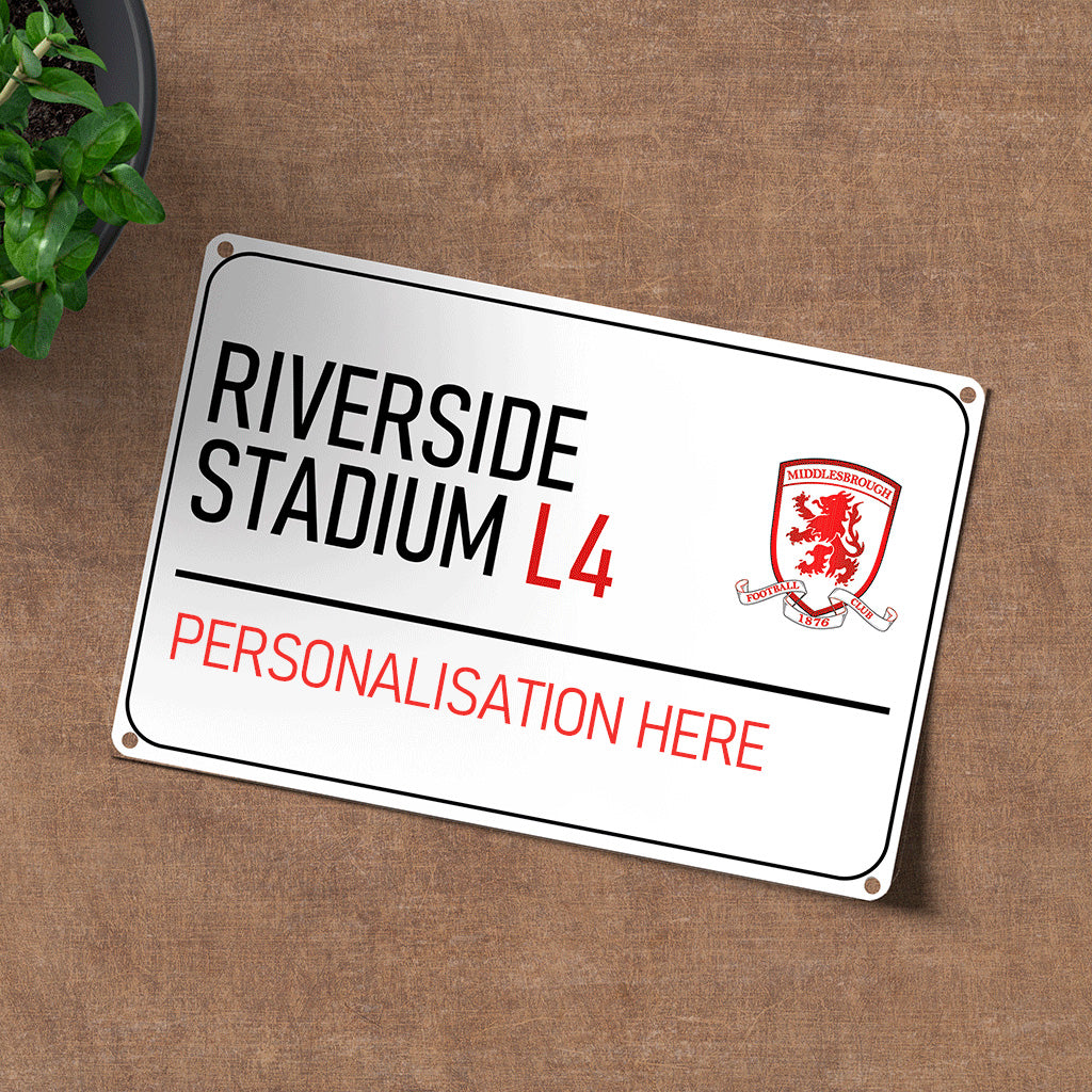 Riverside Stadium Road Sign - Metal Sign