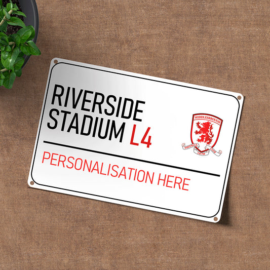 Riverside Stadium Road Sign - Metal Sign