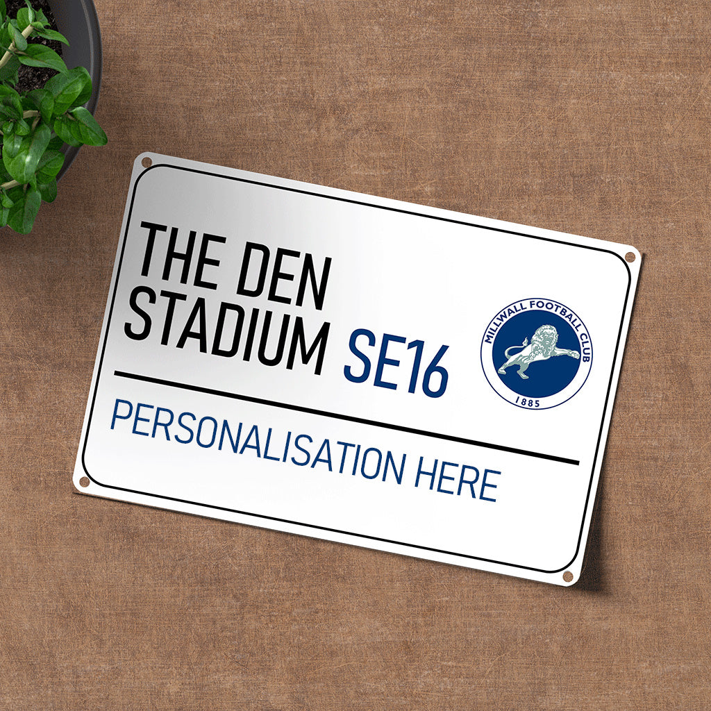 The Den Stadium Road Sign - Metal Sign