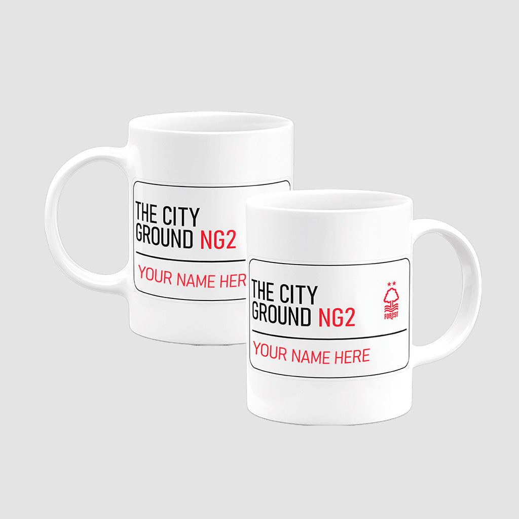 The City Ground Road Sign - Mug