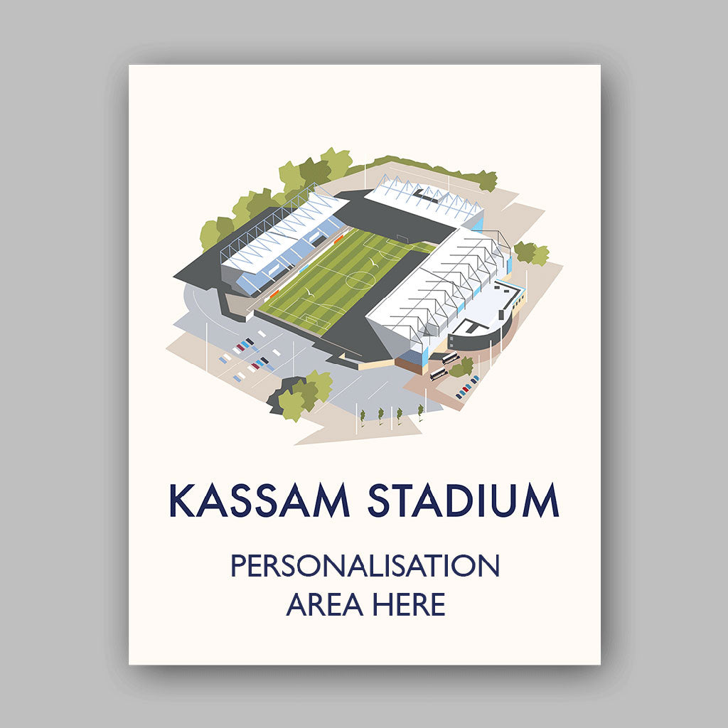 Kassam Stadium - 11x14 Art Print Unframed