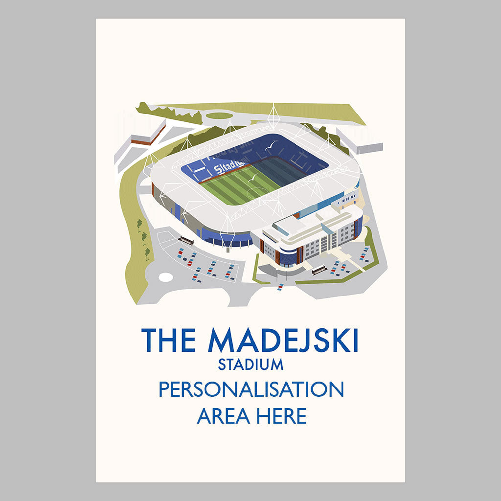 The Madejski Stadium - Canvas 30x45cm