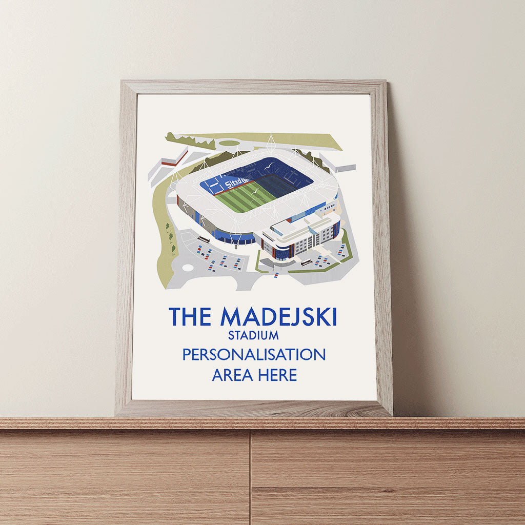 The Madejski Stadium - 11x14 Art Print Unframed