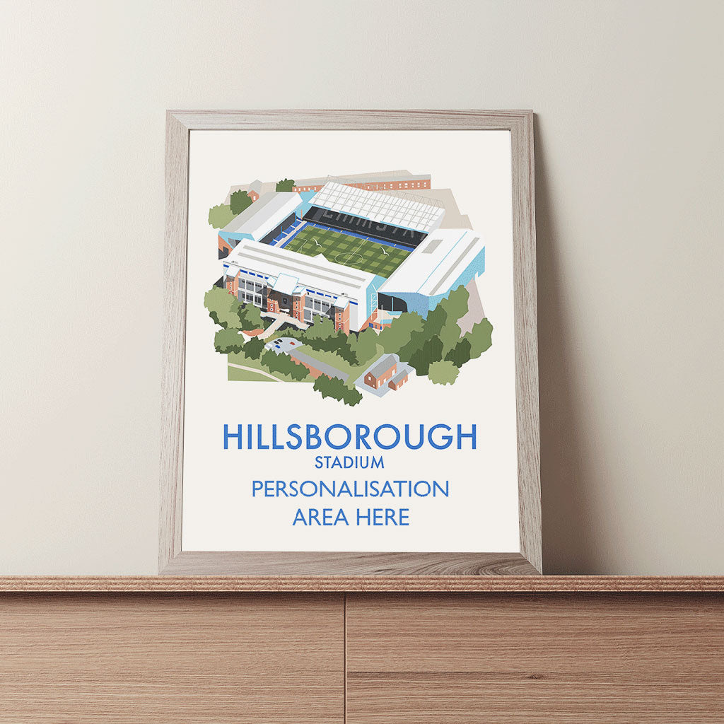 Hillsborough Stadium - 11x14 Art Print Unframed