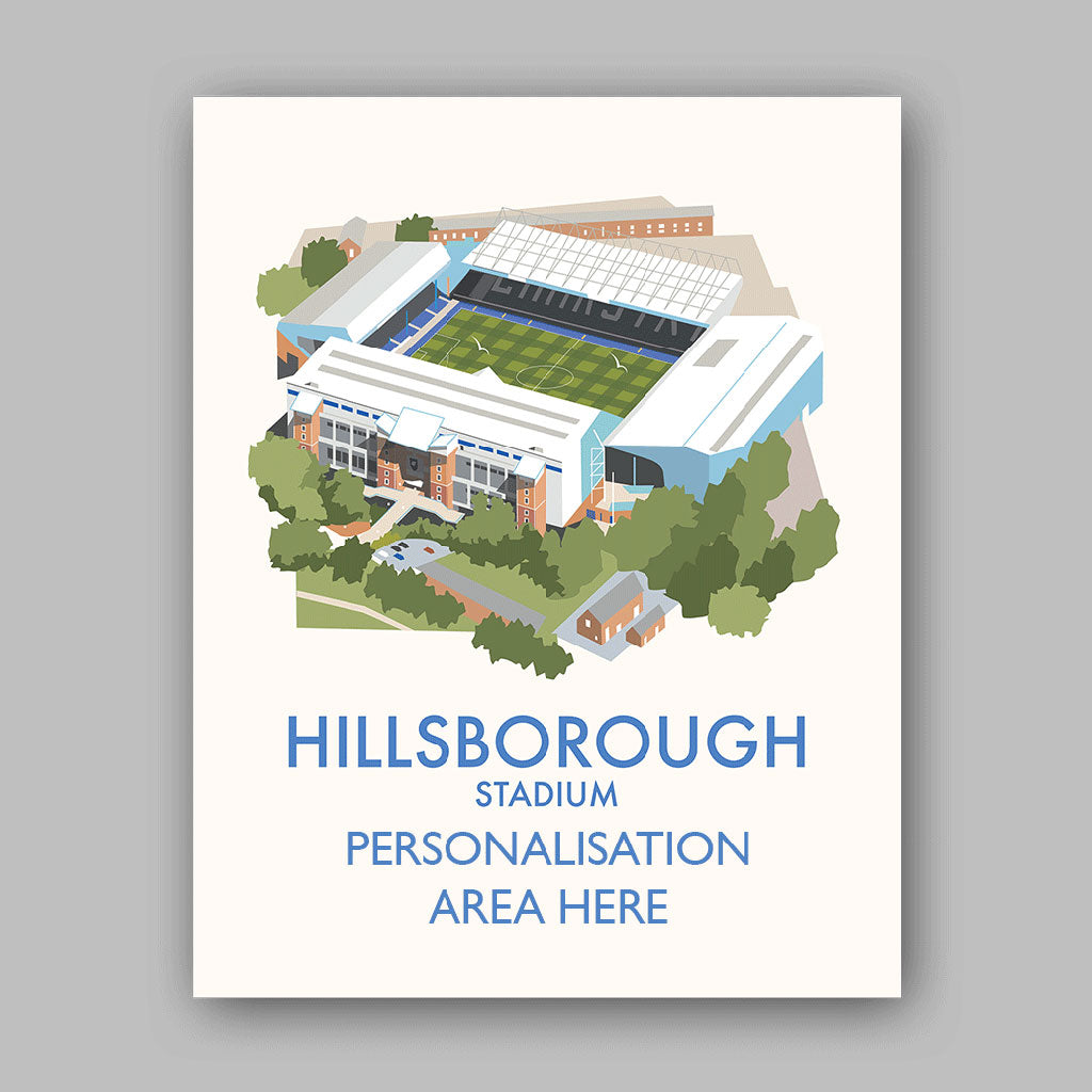 Hillsborough Stadium - 11x14 Art Print Unframed