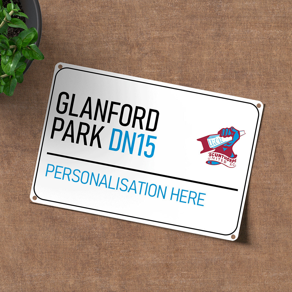 Glanford Park Road Sign - Metal Sign