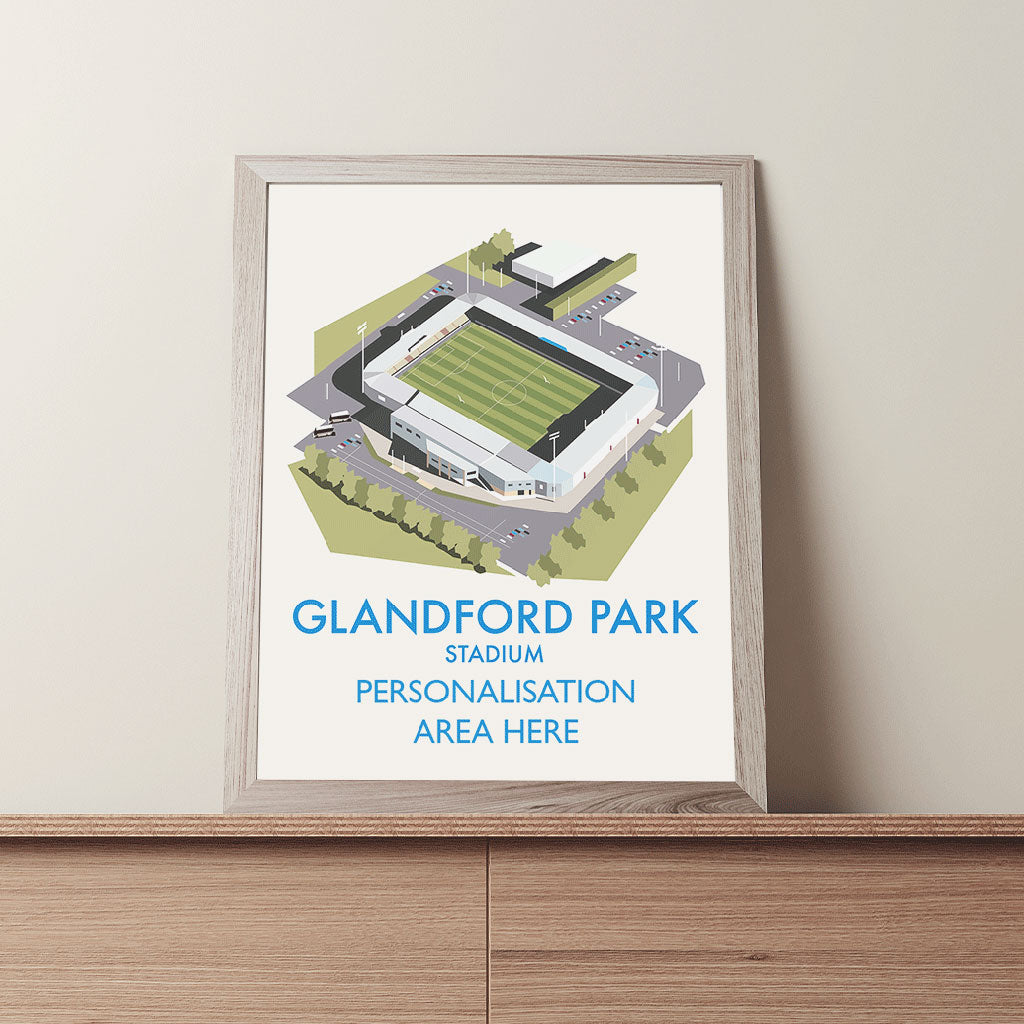 Glandford Park Stadium - 11x14 Art Print Unframed