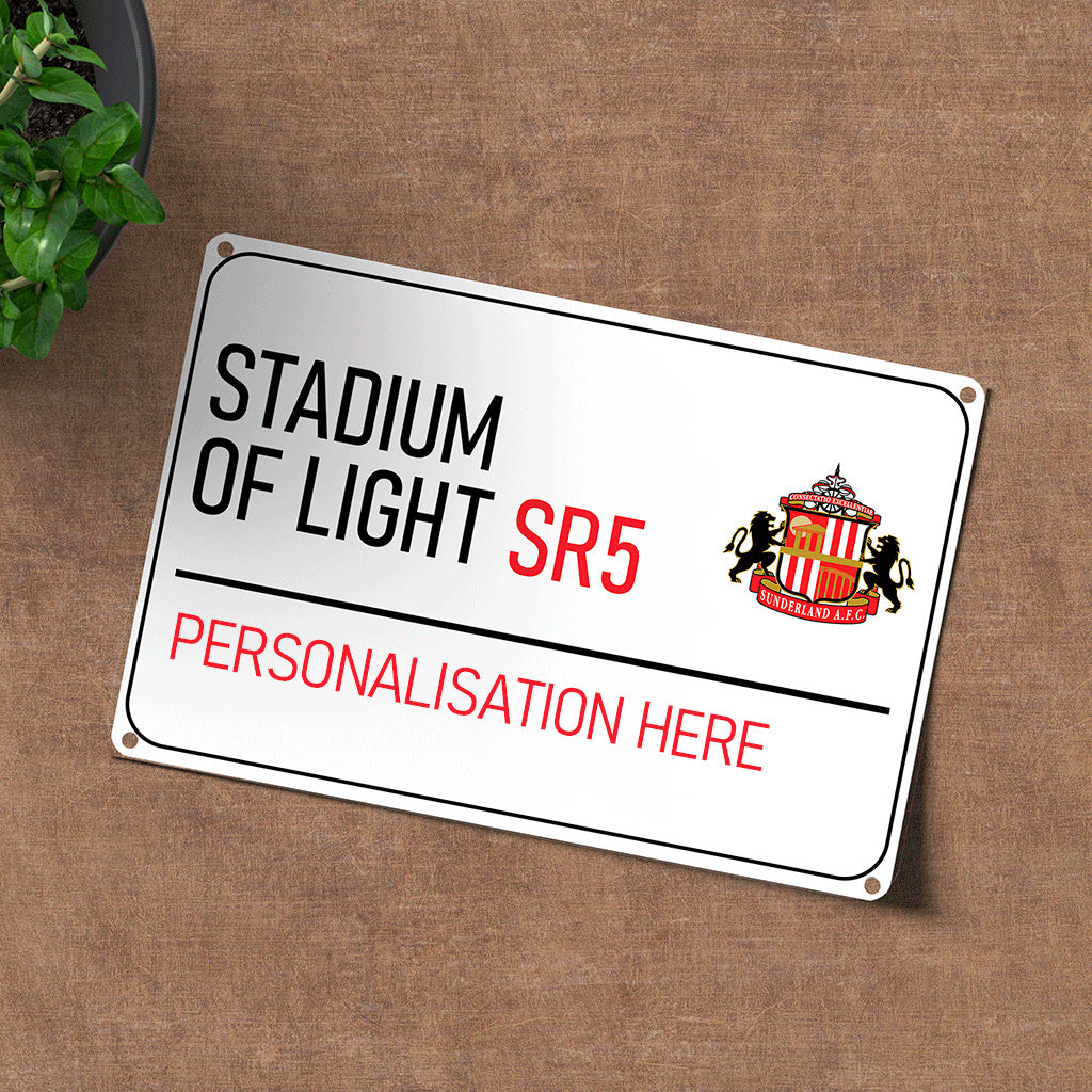 Stadium of Light Road Sign - Metal Sign