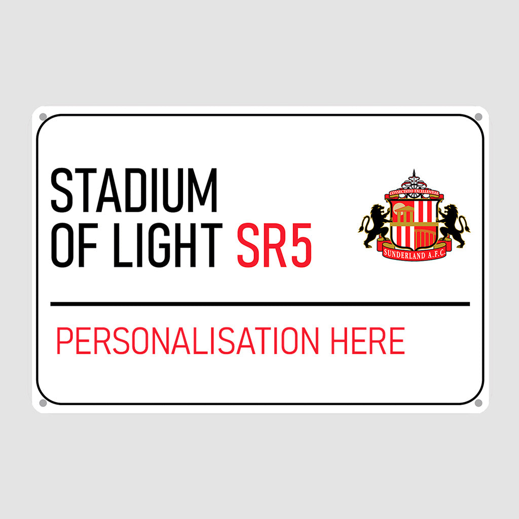 Stadium of Light Road Sign - Metal Sign