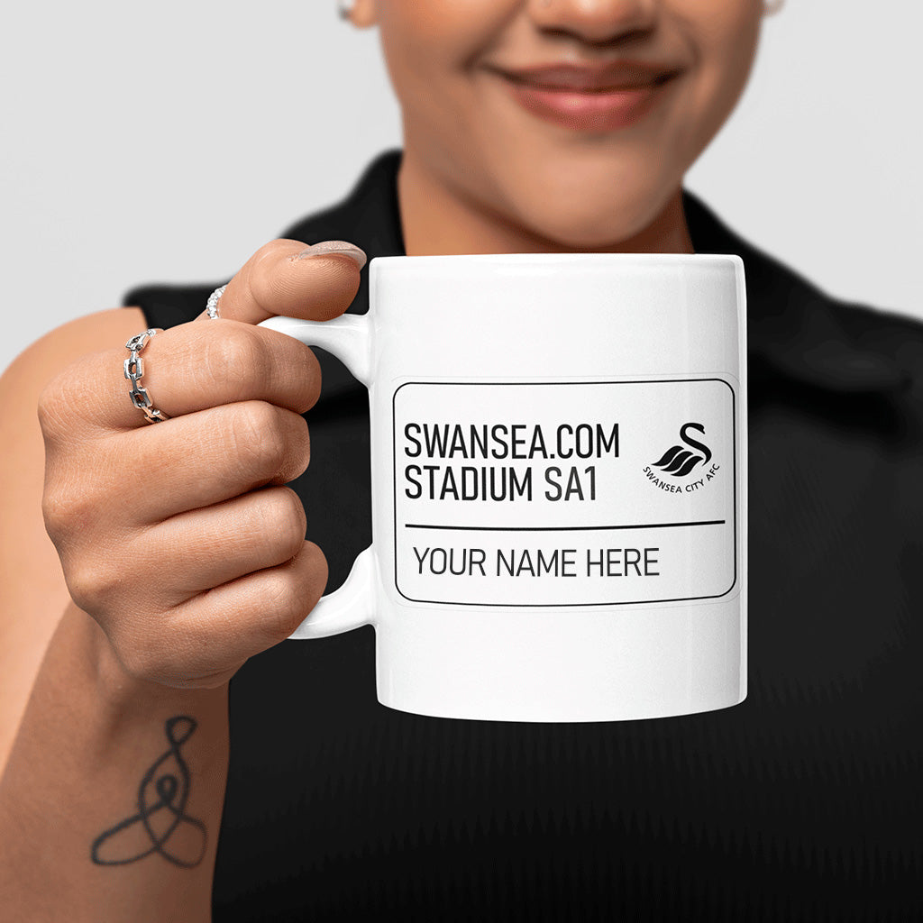 Swansea Stadium Road Sign - Mug