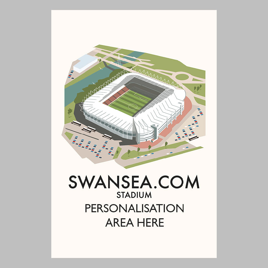 Swansea Stadium - Canvas 30x45cm