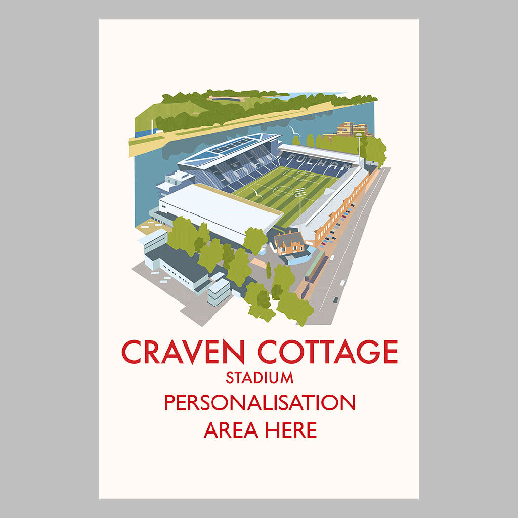 Craven Cottage Stadium - Canvas 30x45cm