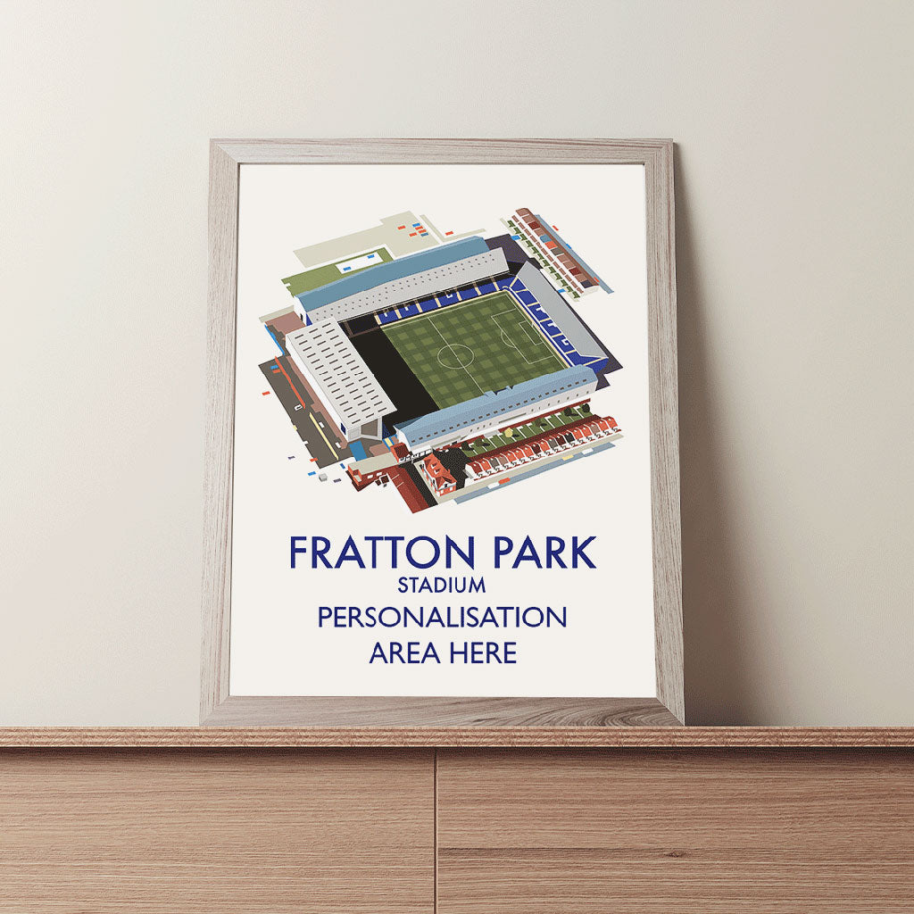 Fratton Park Stadium - 11x14 Art Print Unframed