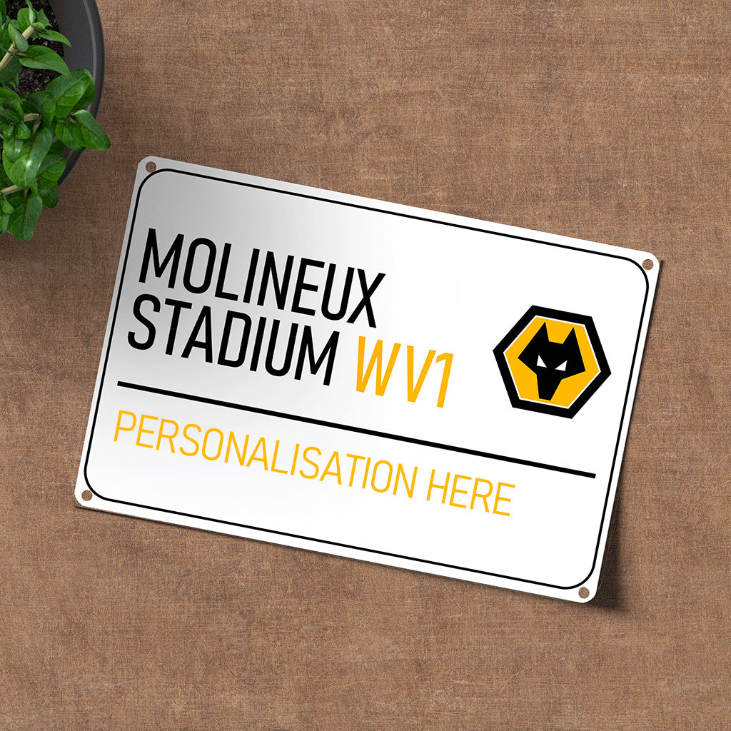 Molineux Stadium Road Sign - Metal Sign