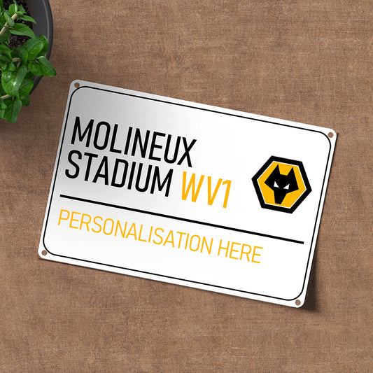 Molineux Stadium Road Sign - Metal Sign