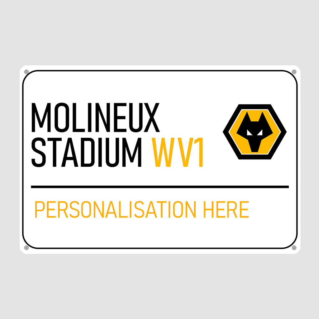 Molineux Stadium Road Sign - Metal Sign