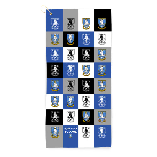 Sheffield Wednesday FC Chequered Golf Towel