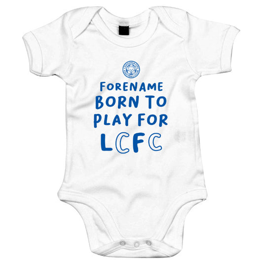 Leicester City FC Born to Play Baby Bodysuit