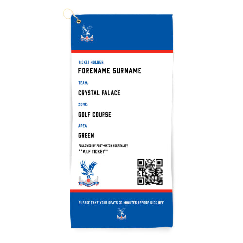 Crystal Palace FC Ticket Golf Towel