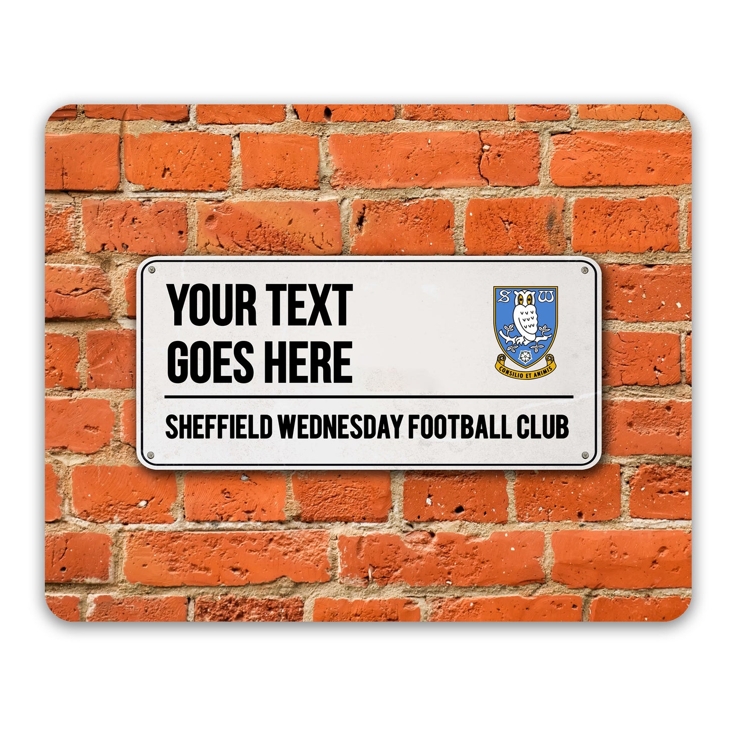 Sheffield Wednesday FC Street Sign Mouse Mat