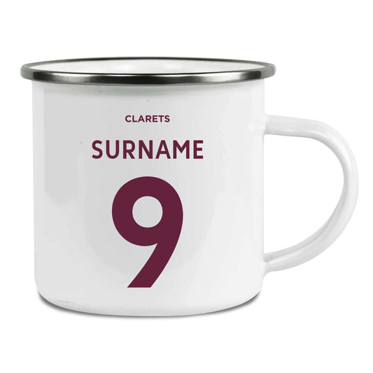 Burnley FC Back of Shirt Enamel Camping Mug