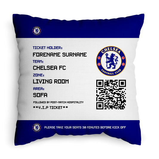 Chelsea FC Ticket 18" Cushion