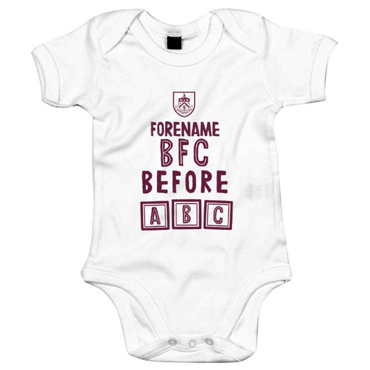 Burnley FC Before ABC Baby Bodysuit