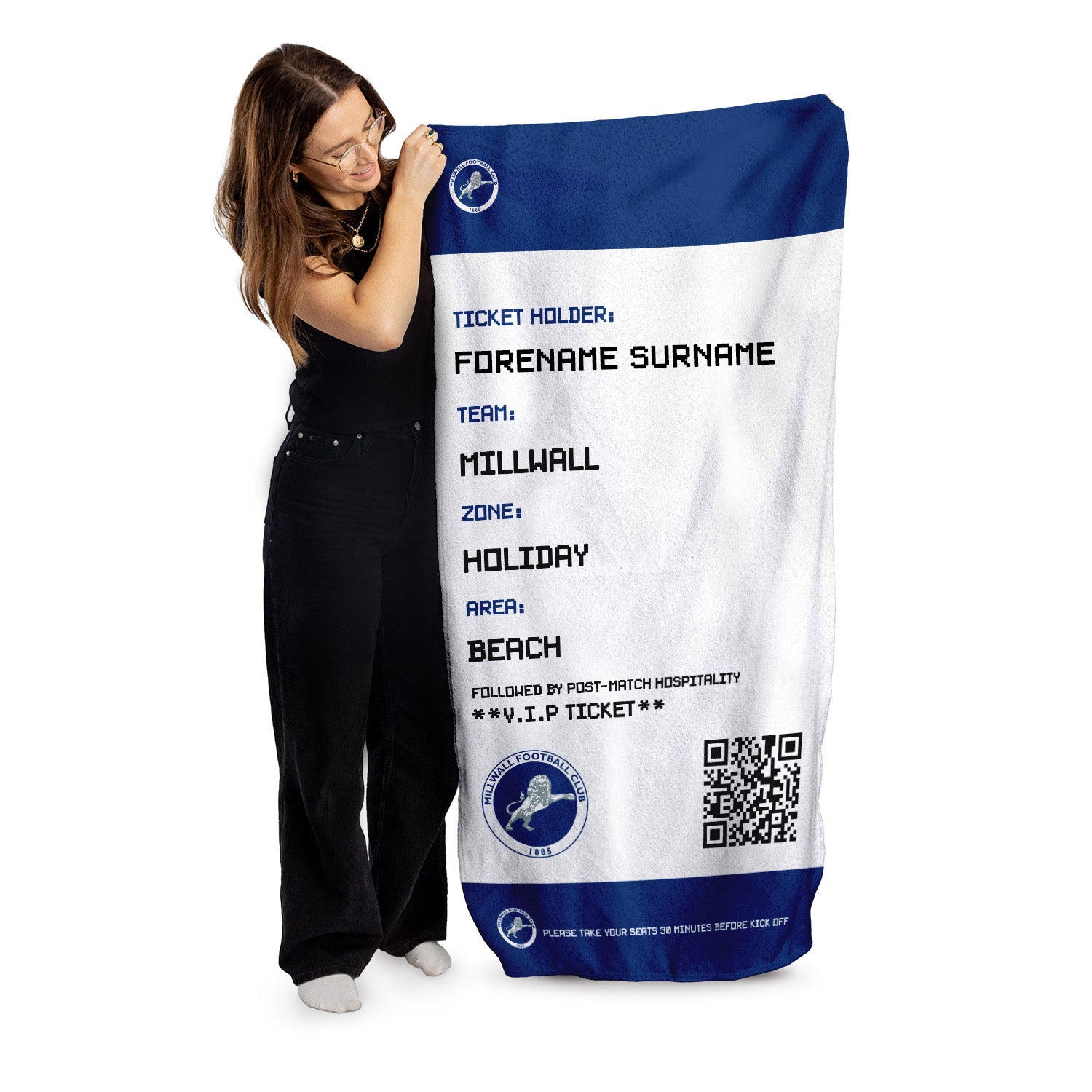 Millwall Ticket Beach Towel