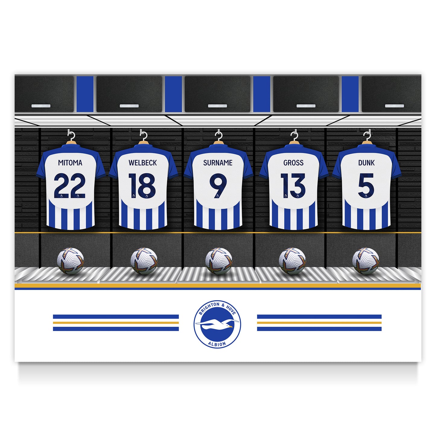 Brighton & Hove Albion FC Dressing Room Poster