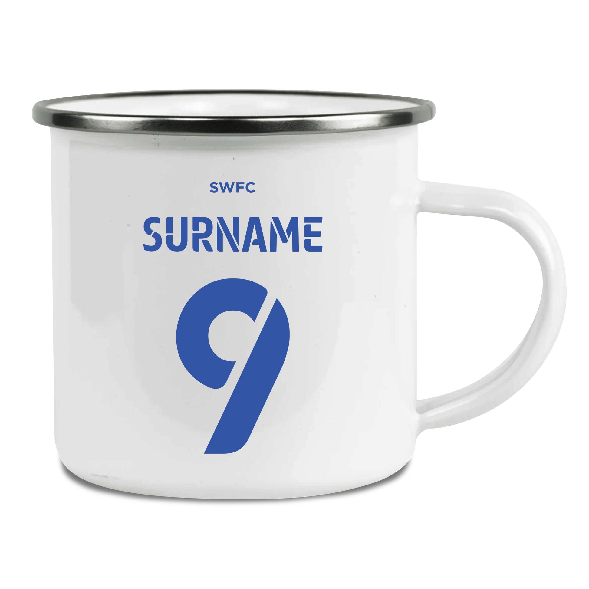 Sheffield Wednesday FC Back of Shirt Enamel Camping Mug