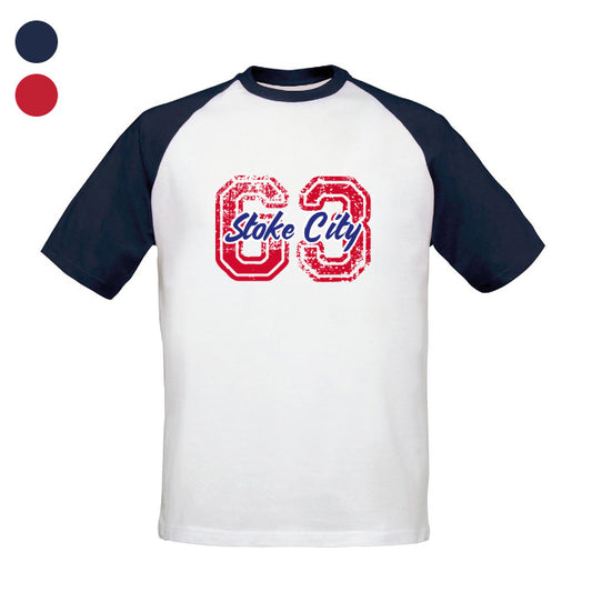 Stoke City FC Varsity Number Baseball T-Shirt