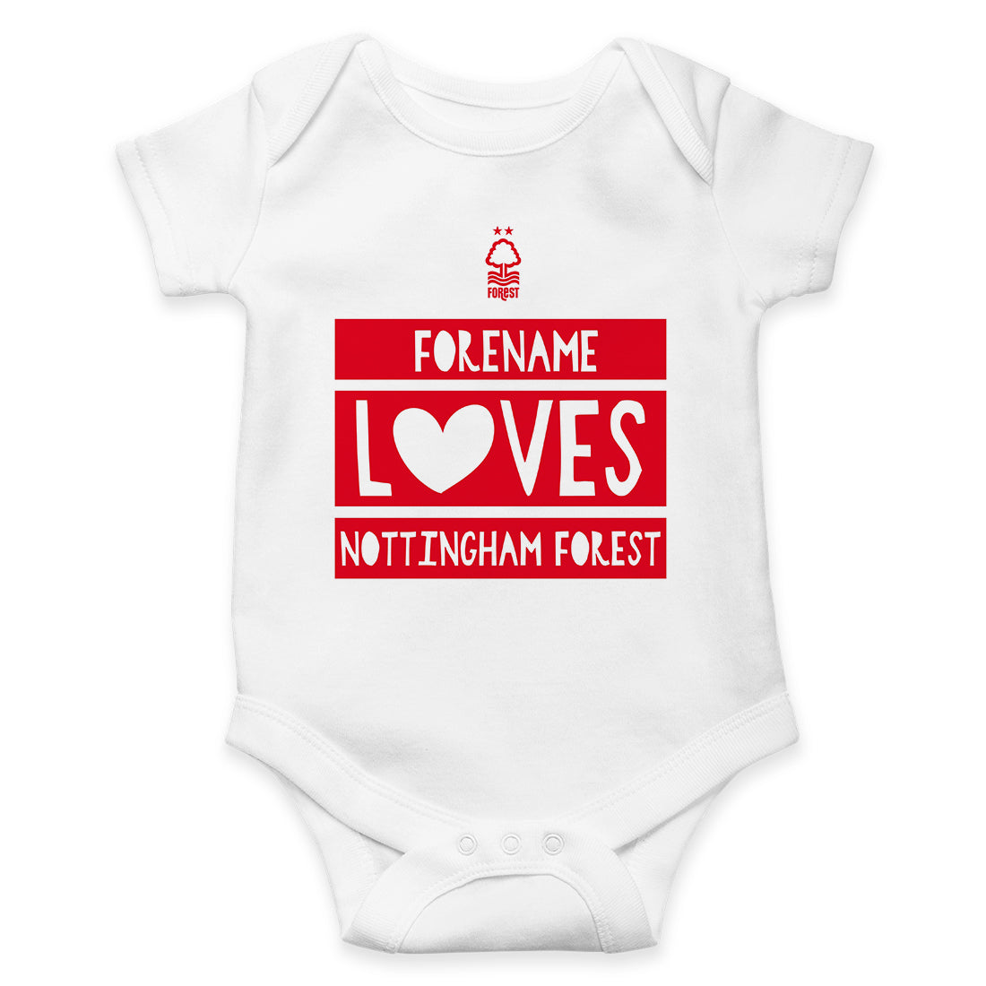 Nottingham Forest FC Loves Baby Bodysuit