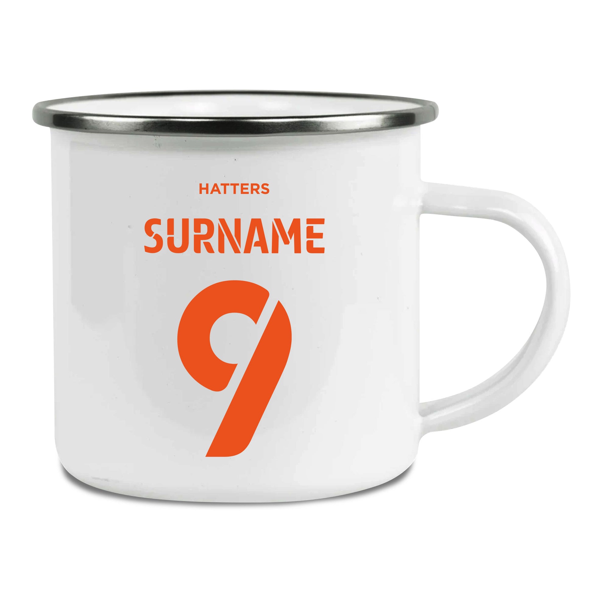 Luton Town FC Back of Shirt Enamel Camping Mug