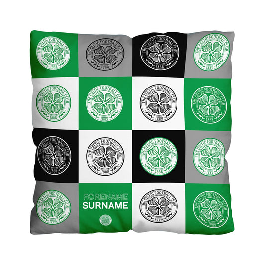 Celtic FC Chequered 18" Cushion