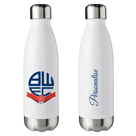 Bolton Wanderers FC White Insulated Water Bottle