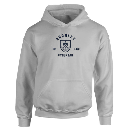 Burnley FC Vintage Hashtag Hoodie