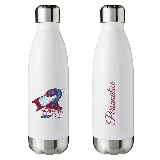 Scunthorpe United FC White Insulated Water Bottle