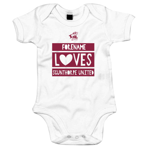 Scunthorpe United FC Loves Baby Bodysuit