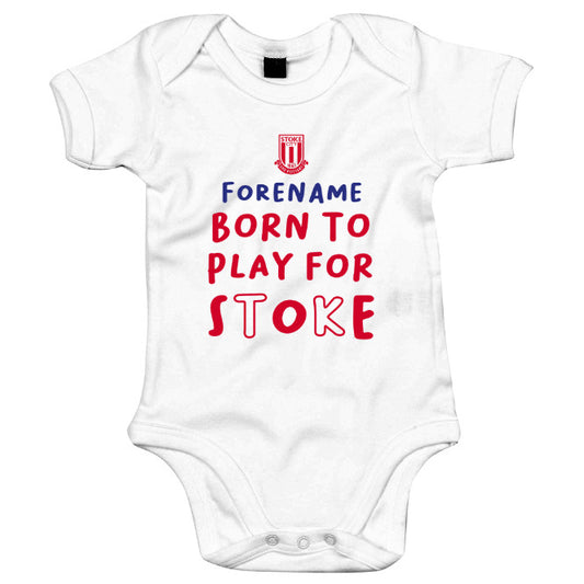 Stoke City Born to Play Baby Bodysuit