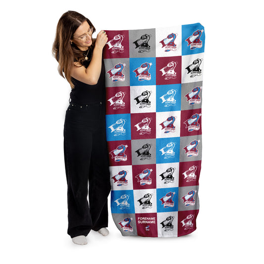 Scunthorpe United Chequered Beach Towel