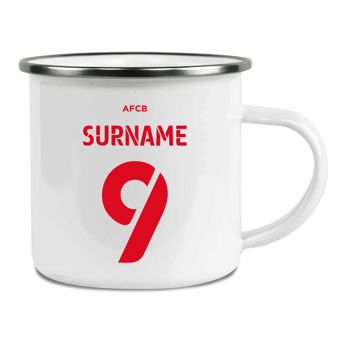 AFC Bournemouth Back of Shirt Enamel Camping Mug