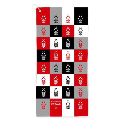 Nottingham Forest FC Chequered Golf Towel