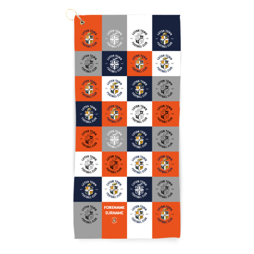 Luton Town Chequered Golf Towel