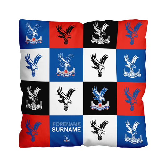 Crystal Palace FC Chequered 18" Cushion