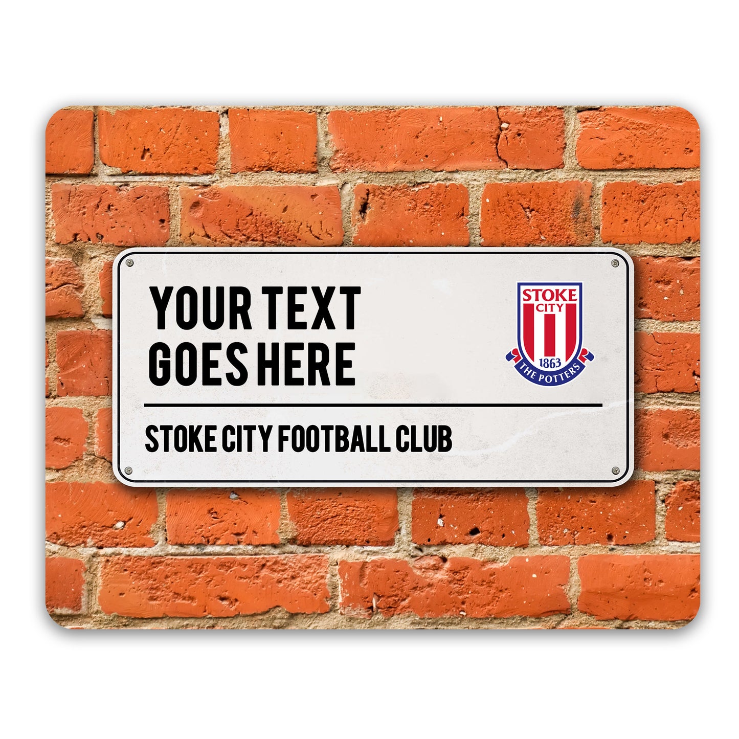 Stoke City FC Street Sign Mouse Mat