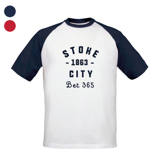 Stoke City FC Stadium Vintage Baseball T-Shirt