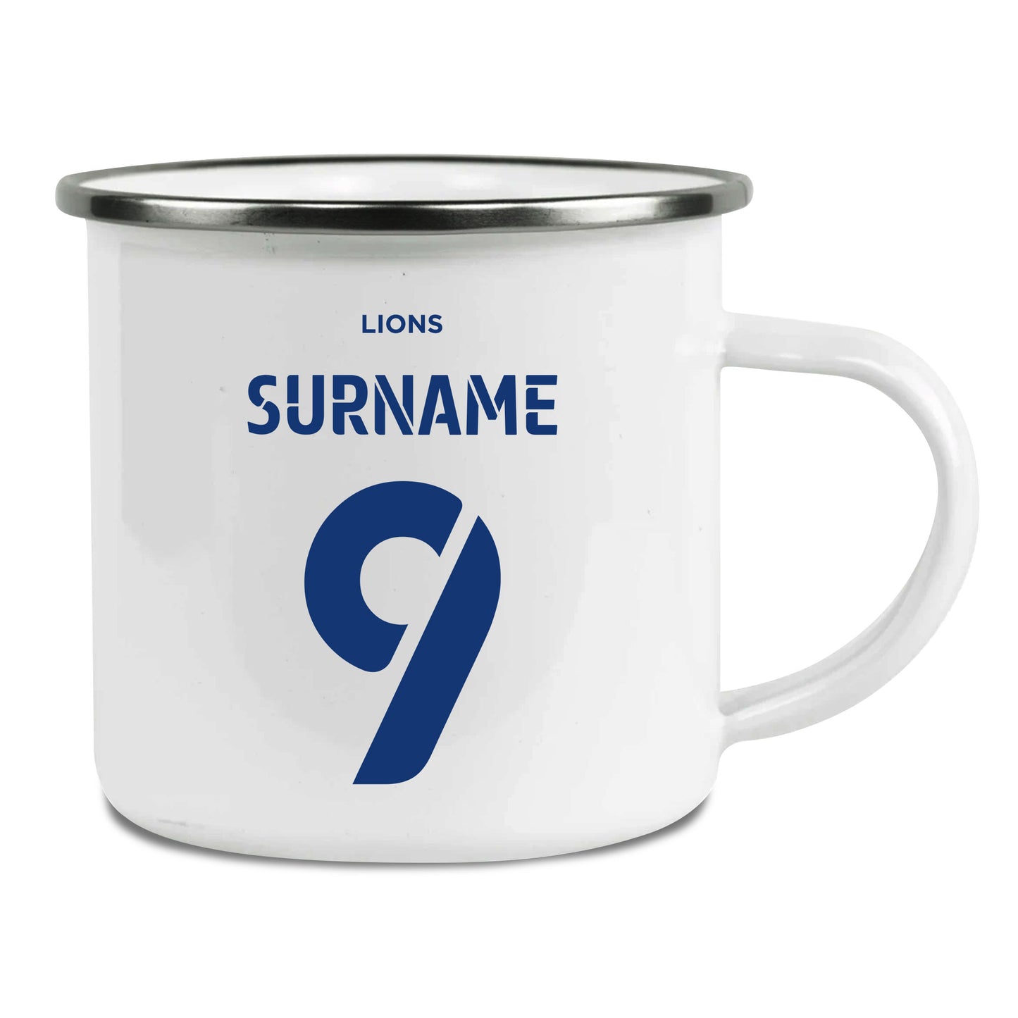 Millwall FC Back of Shirt Enamel Camping Mug